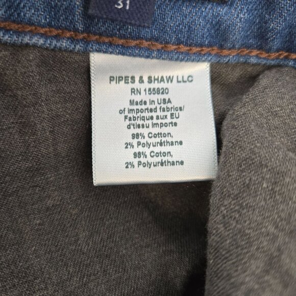 Veronica Beard Alenah Slim Straight High Rise Crop Jeans in Rodeo Wash Size 31 - Picture 8 of 9